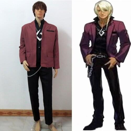 Apollo Justice Ace Attorney Klavier Gavin Justice Cosplay Costume Custom Made Free Shipping