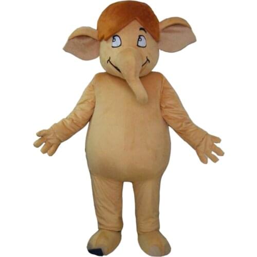 Elephant Custom Mascot Costume Adult Cartoon Animal Cosplay Costume With Fan For Commercial Advertising promotion