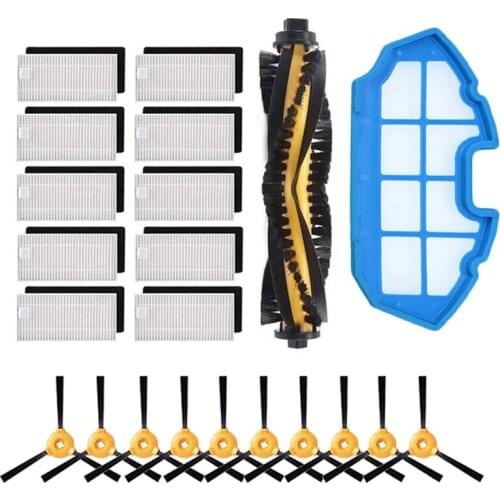 Primary Filter Hepa Filter Side Brush for Moosoo MT501 MT710 MT720 Vacuum Cleaner Parts