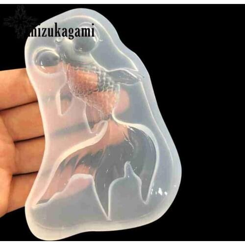 Transparent Silicone Mold Handmade Material Dropping Gum Mold Goldfish For DIY Jewelry Making Finding Molds Accessories