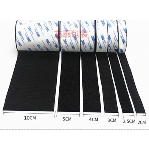 1Meter/Pairs Strong Glue Self adhesive Hook and Loop Fastener Tape nylon sticker adhesive with Glue for DIY 20/25/30/40/50mm