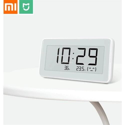 Xiaomi Mijia Smart Temperature Humidity Pro Electronic Digital Clock Watch E-link Thermometer Moisture Meter Work Smart Mi Home