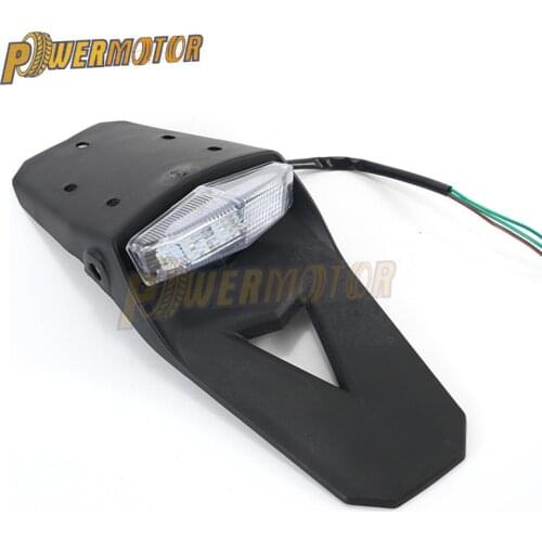 Motorcycle Universal LED Taillight LED Stop Light Rear Fender Tail Light Lamp For Enduro Trial Dirt Bike For Yamaha Suzuki