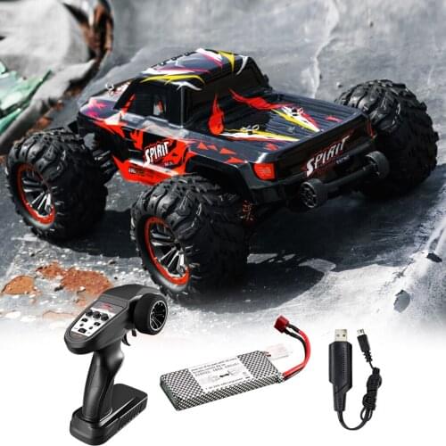 Vary Terrain 1:10 RC Car 2.4G 4WD Truck Large Capacity Battery 100 Meter Remote Distance Climbing Car Toy for Boys and Adults