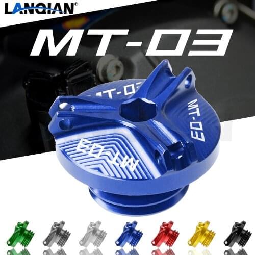 Motorcycle Oil Drain Sump Plug Engine Filler Tank Cap Cover Bolts For Yamaha MT03 MT 03 MT-03 2016 2017 2018 2019 Accessories