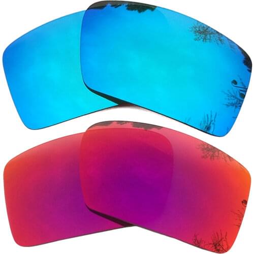 Ice Blue Mirrored & Midnight Sun Mirrored Polarized Replacement Lenses for Gascan Frame 100% UVA & UVB