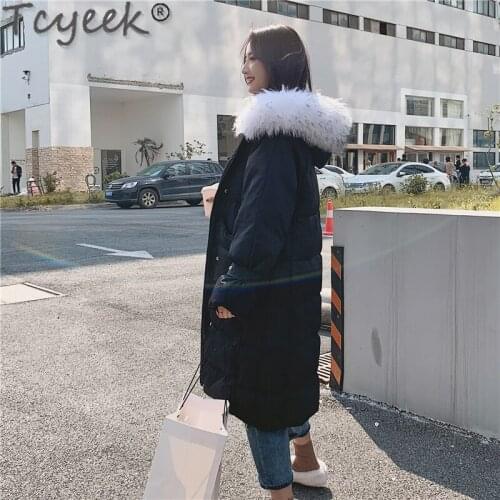 Womens Winter Down Jacket Woman Duck Down Coat Female Jackets for Women Clothing 2020 Long Big Fur Hooded Down Parkas 2020888