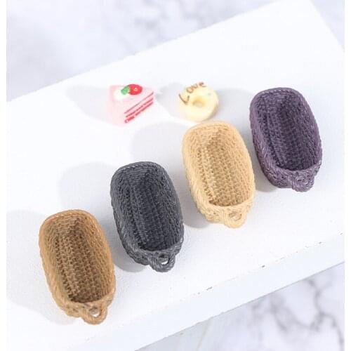 1:12 Dollhouse Miniature Mini Resin Bread Basket Food Storage Basket Accessories