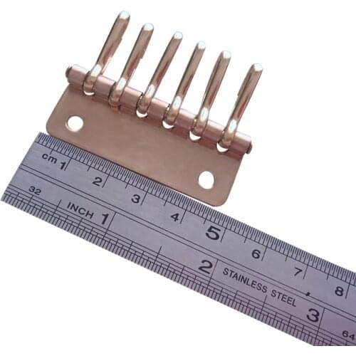 1x Solid Brass metal key snap hook key holder Key Row Rivet Hook Keyring Organizer Holder Leather Craft Key case purse Hardware