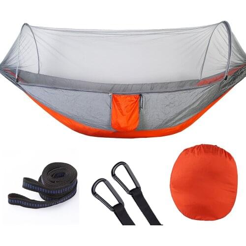 290x140cm 114"x55" 70D 210T Nylon Taffeta Hammock Outdoor Camping Hanging Bed Family Garden Party Use