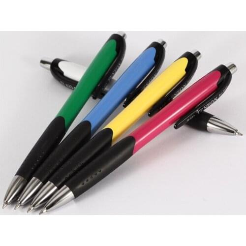 3pcs 527 press the ball point pen plastic ball point pen