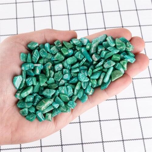 500g Natural Stones Blue Amazonite Polished Stones Home Decoration Raw Minerals