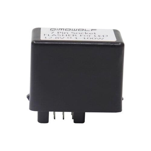 7PIN LED Turn Signal Flash Relay Motorcycle Flasher Suitable for car models Suzuki 10A DC12V 0.1-100W