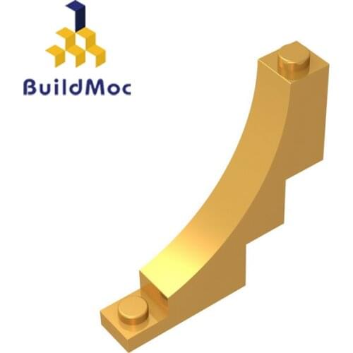BuildMOC 30099 Building Blocks Parts For Brick Arch 1 x 5 x 4 Inverted DIY LOGO Educational Creative