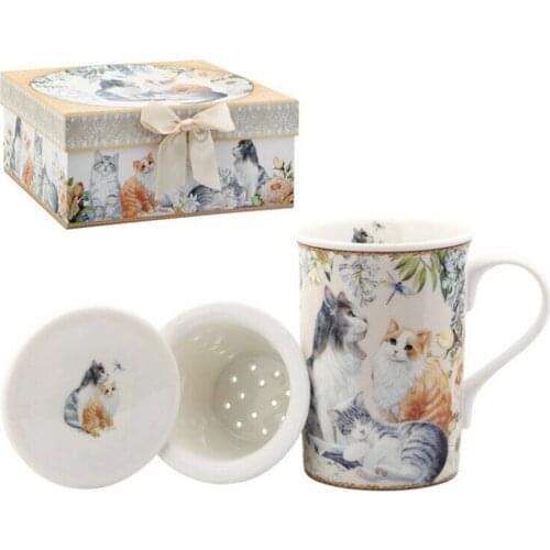 Cup with Tea Filter 116175 Cats