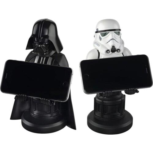 Disney Star Wars Darth Vader Imperial Stormtrooper Iron Man Mobile Phone Stand Resin Decoration Game Console Stand Anime Gift