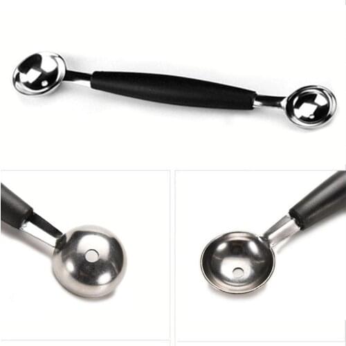 Double-end Melon Baller Scoop Fruit Spoon Ice Cream Sorbet cozinha Cooking Tool kitchen accessories gadgets kitchen gadget