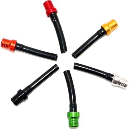 Gas Fuel Cap Petrol Valve Vent One-way Breather Black Hose Tube For ATV PIT Dirt Bike Universial