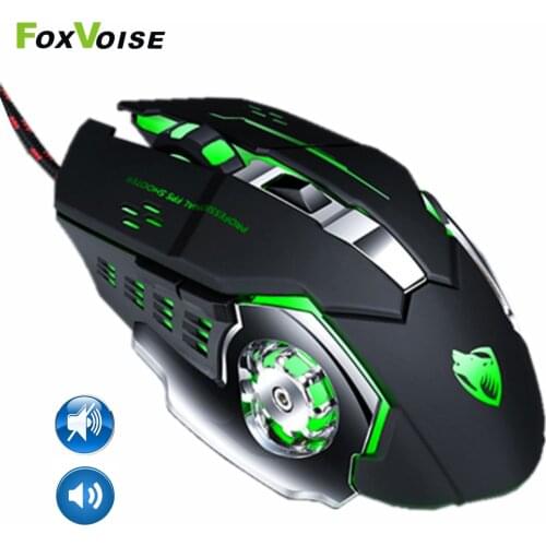 RGB Vertical Ergonomic Gaming Mouse Silent Mechanical Gamer Mause KIT USB Wired Sound 6 Key Optical Mouse For PC Laptop Computer