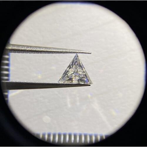 On Sale 5.5x5.5MM 0.6 Carat Triangle Cut Moissanite Diamond VVS D Loose Stones