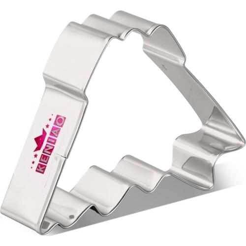 KENIAO Volcanic Cookie Cutter - 10 x 7.7 cm - Biscuit and Fondant Cutter - Stainless Steel