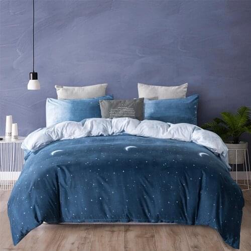 Dreamy Moon Star comforter bedding set bed linen set Queen King duvet cover set Bedclothes Quilt Cover + Pillowcase Home Textile
