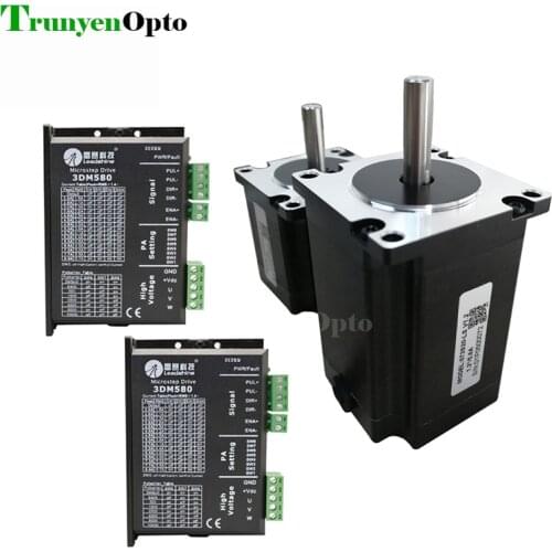 Laser machine used 3 phase leadshine stepper motor 573S10 573S20 and driver 3DM580 package selling