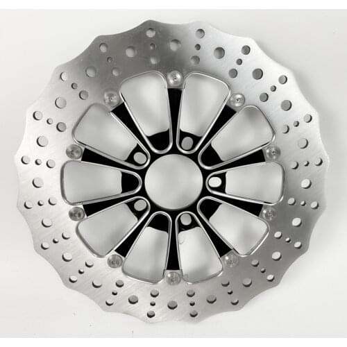 Motorcycle 11.8" Front Brake Disc Rotor for Harley Softail Heritage Fat boy Breakout Deluxe Fls Slim Black line 2007-2020