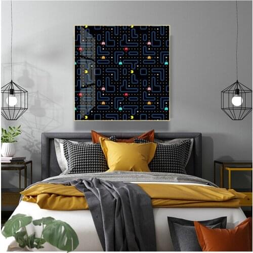 Classic Arcade Game Man Canvas Painting Nordic Posters and Prints Cuadros Wall Art Pictures for Living Room Home Decoration