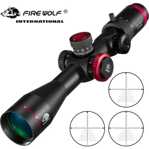 FIRE WOLF QZ 4-16X44 E IR FFP Hunting Scope First Focal Plane Riflescopes Tactical Glass Etched Reticle Optical Sights