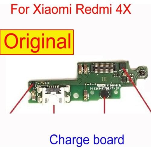 Original Best Working Micro USB Charging Charger Port Dock Connector charge board Flex Cable For Xiaomi Redmi 4X replacement