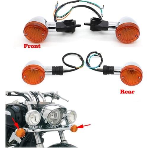 Motorcycle Front Rear Turn Signal Lights Lamp Indicators For Honda VTX1300 VTX1800 Series VTX 1300 1800 VTX1300C