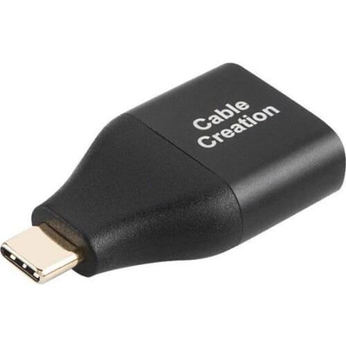 USB C to DP 4K,Type C (Compatible Thunderbolt 3) to DisplayPort Adapter,Type C Male to DP Female Adapter Black