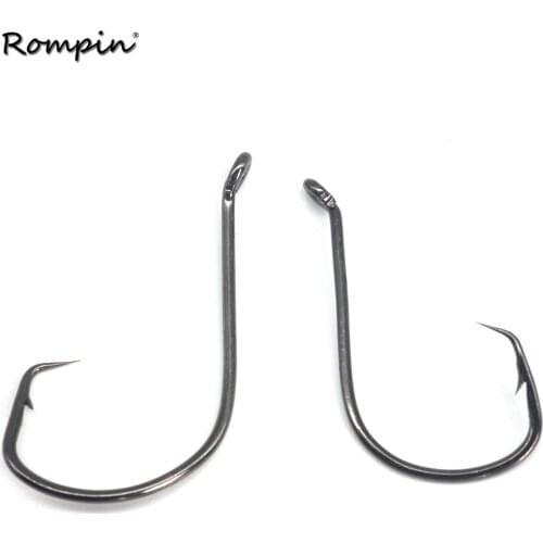 Rompin 50pcs/bag 7384 High Carbon Steel Octopus Circle Hook Fishing Hooks Offset Sport Fish Hooks Carp Fishing Bait Sea Fishing