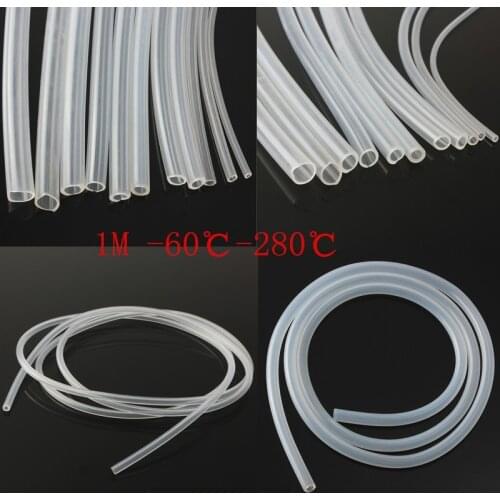 3 Meter 1 M Food Grade Transparent Silicone Tube Soft Rubber Hose 3 4 5 6 7 8 9 10mm Out Diameter Flexible Milk Hose Beer Pipe