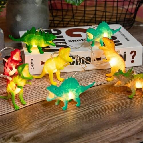 10/20 LED Dinosaur LED String Light For Kids Animal Christmas Fairy Light Childrens Room Garland Light for Kid Party Toys Light