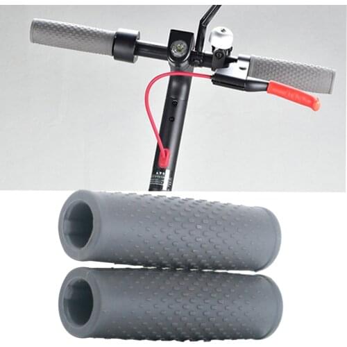1 Pair Skateboard Rubber Sleeve Non-slip Hand Grip Kit Replacement for Mijia M365 Electric Scooter