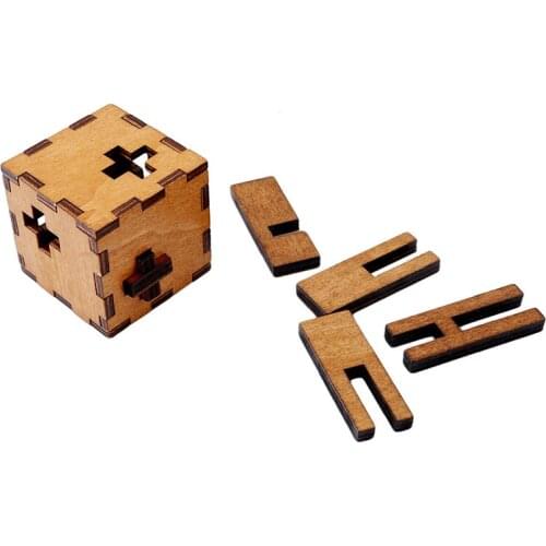2021 Hot Wooden Toys 3D Puzzles Chinese Kong Ming Luban Lock Educational Intelligence Game Cube Children Adult Toys