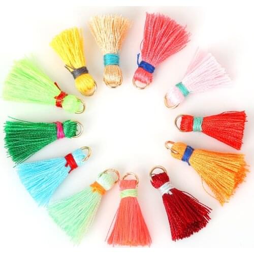 20x5mm 20pcs Small Mini Tassel For DIY Jewelry Making Charms Necklace Bracelet Wedding Clothes Decoration Earring Handmade Craft