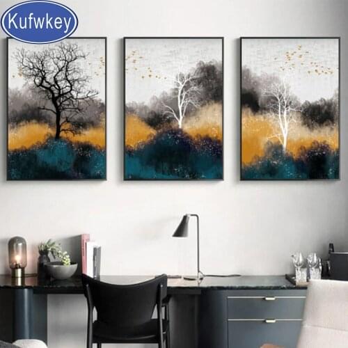 5d diy Diamond Painting Mountain Landscape Tree handmake diamond mosaic full square drill diamond embroidery home art