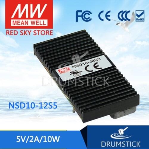 Steady MEAN WELL NSD10-12S5 5V 2A meanwell NSD10 5V 10W DC-DC Regulated Single Output Converter