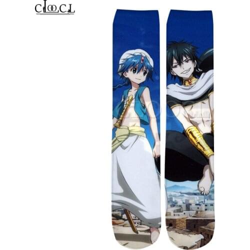 CLOOCL Newest Anime Sword Art Online 3D Printed 2021 New Fashion Mens All-match Harajuku Hot Selling Straight Socks