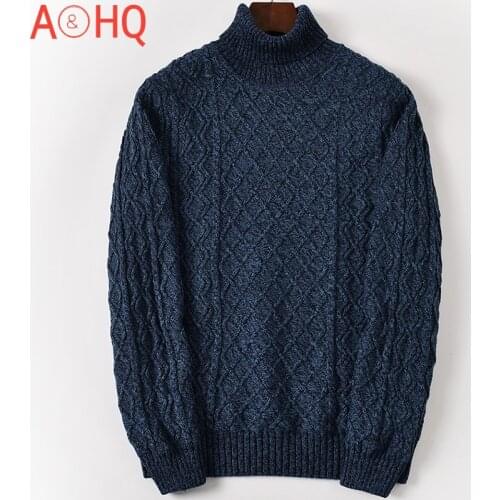 Fleece Warm Cotton Turtleneck Sweater Men Winter Pullovers Male Turtle Neck plus size XXXL 4XL 5XL 6XL 7XL