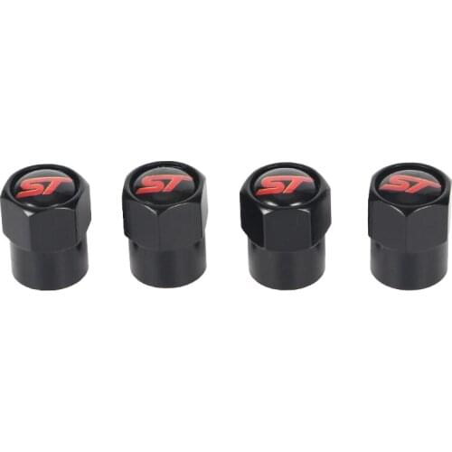 4PCS Car Wheel Tire Valve Caps Dust Cover for Ford ST Logo Focus 2 3 Mondeo Fiesta Kuga Ranger Escort Explorer Excape Taurus