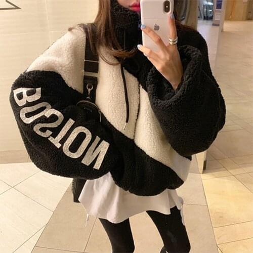 Korea Dongdaemun 2020 autumn and winter new lamb wool coat women thickened loose lazy coat coat women