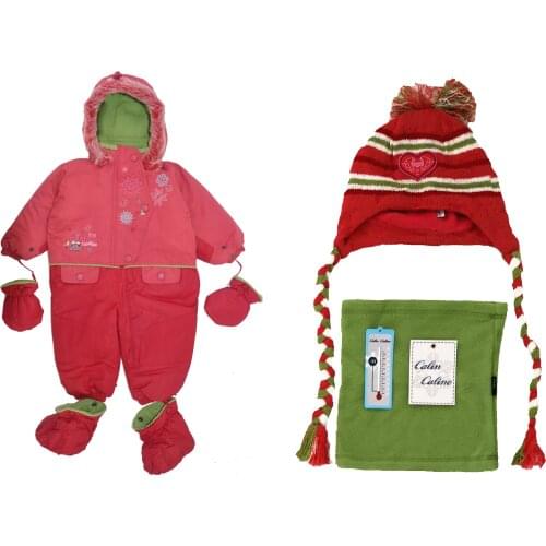 Childrens Siamese Windproof Waterproof Snowproof Infant Hooded Thick Jacket Going Out Autumn and Winter Childrens Climbing Clo