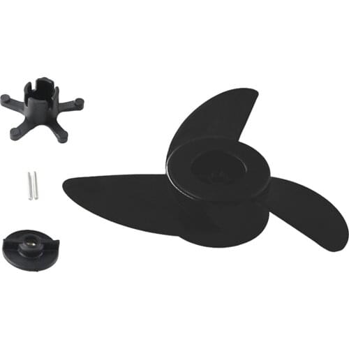 Boat Propellers Electric Outboard Motor Prop for ET44L ET54L D65L Trolling Motors Mount Accessories/Boat 3-Blades (Black)