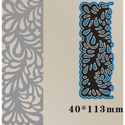 Metal Cutting Dies Lace Card for card DIY Scrapbooking stencil Paper Craft Album template Dies 40*113mm