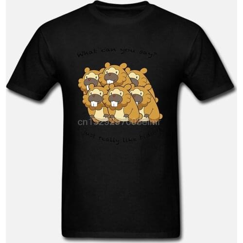 Fashion Cool Men T shirt Women Funny tshirt I just really like bidoof Customized Printed T-Shirt