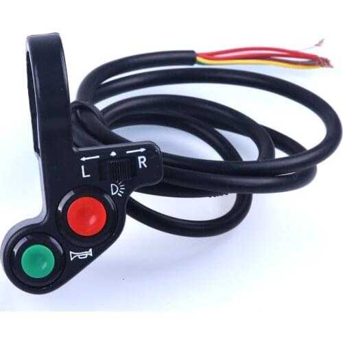 Motorcycle Scooter Dirt ATV Quad Switch 7/8 inch Horn Turn Signals On/Off Horn Light Handlebar Bike Motorcycle Scooter